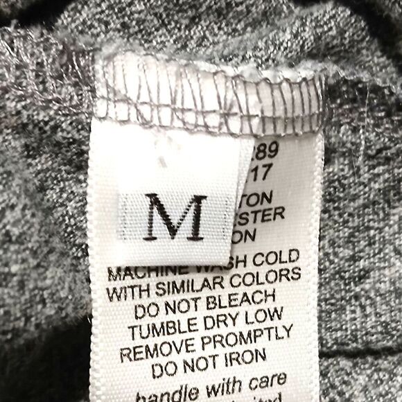 Michael Lauren's Simple Gray T-Shirt Dress with Snaps on Both Sides Size Med - Picture 6 of 7